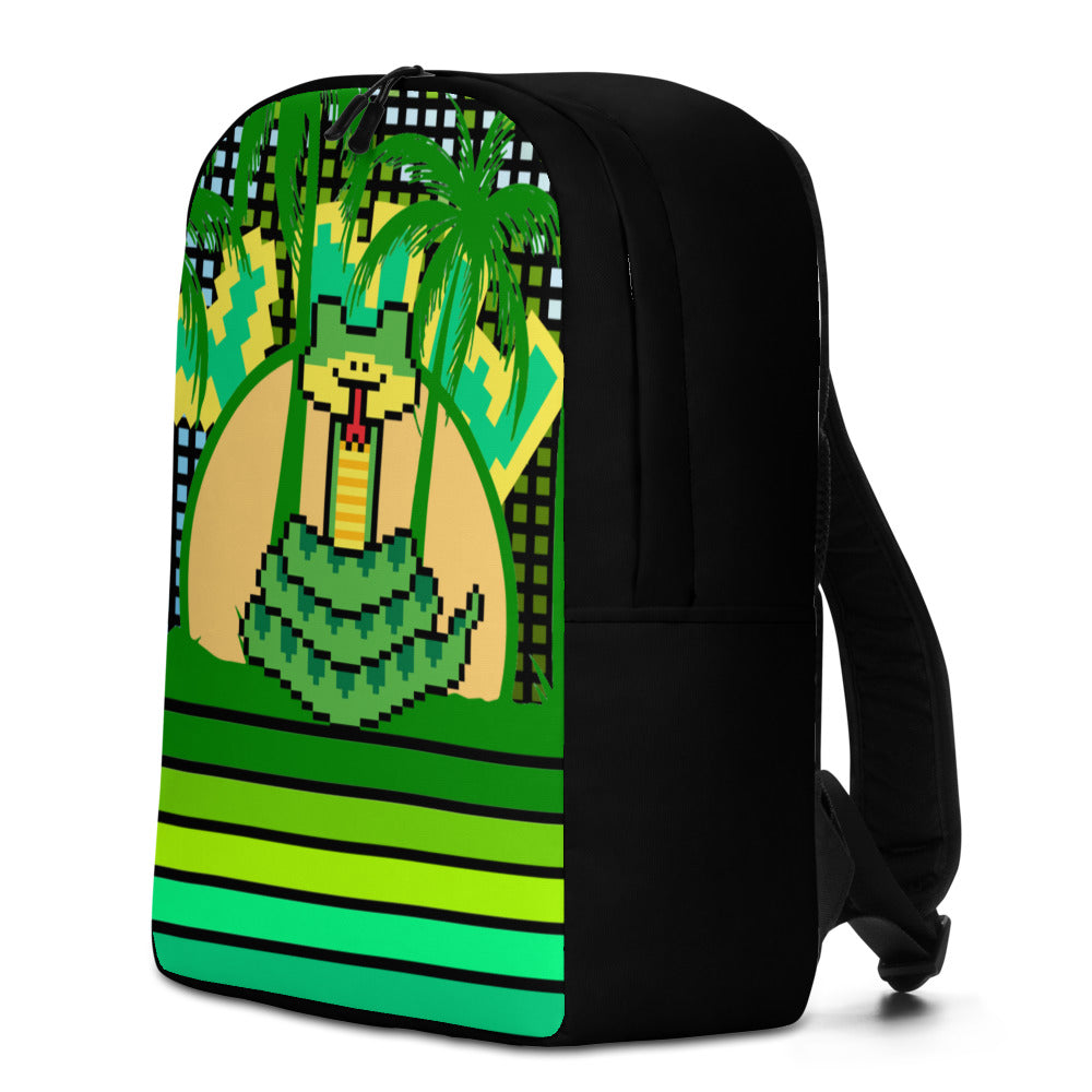 wmmw backpack【navy×green logo】 Bags Unisex GIZY Backpack GREEN BLACKISH